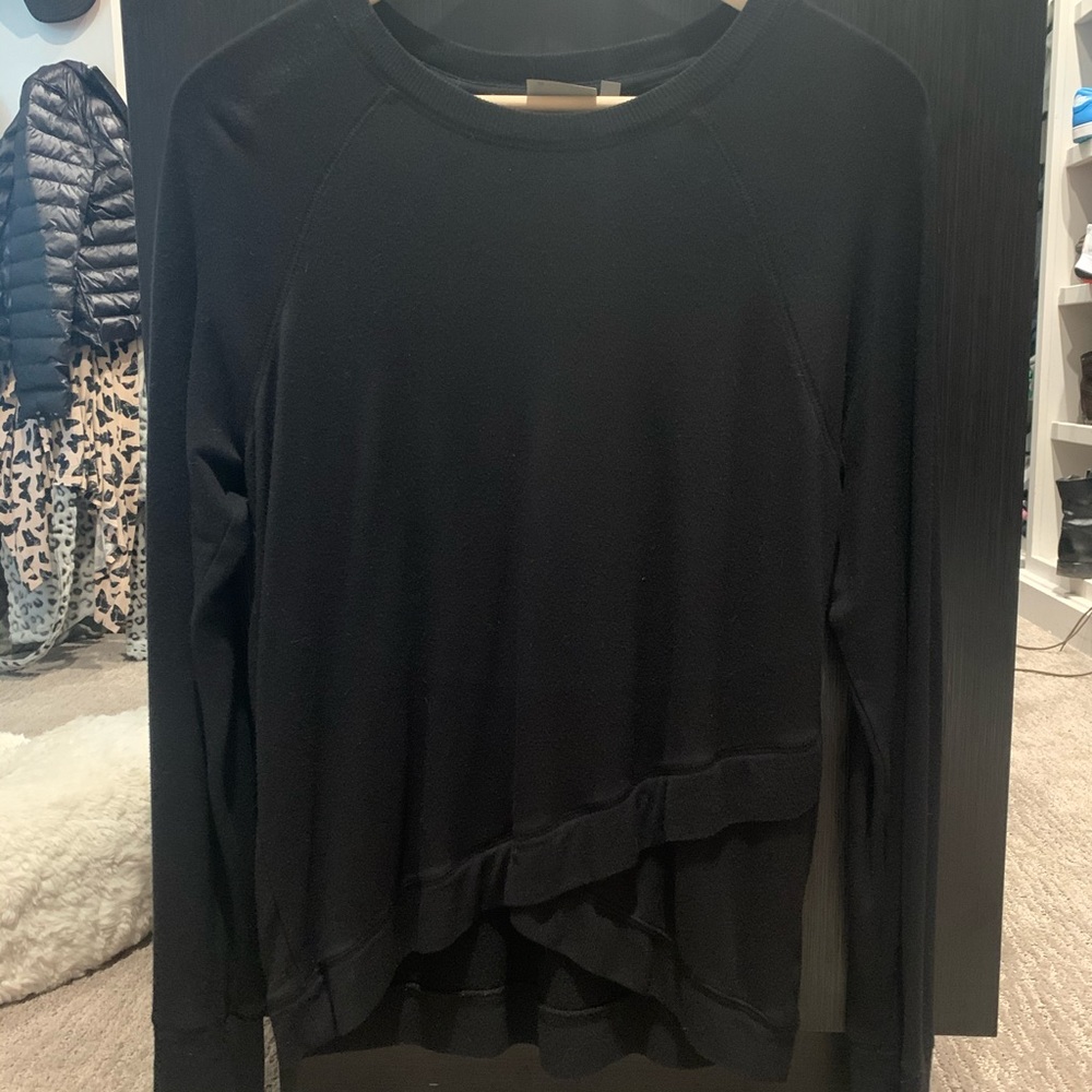 Black athleta lightweight sweatshirt